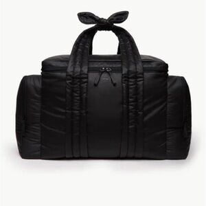 Caraa baby hospital bag duffel black weekender tote used once